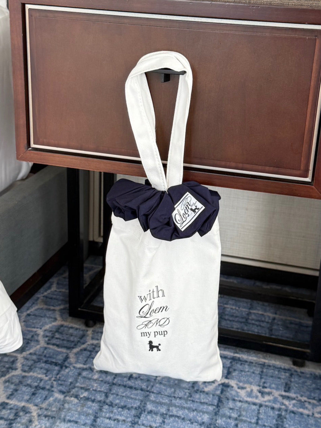 pup & tote -navy-