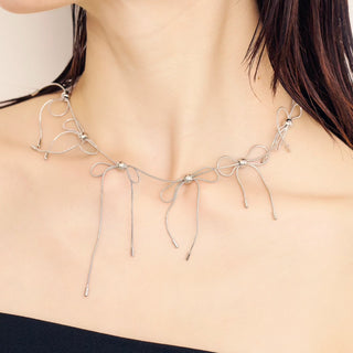 【再入荷】ribbons necklace