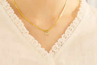 initial thick necklace