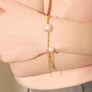 oblong chain bracelet
